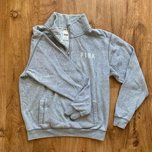 Quarter zip sweater shirt